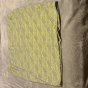 Green and gray skirt